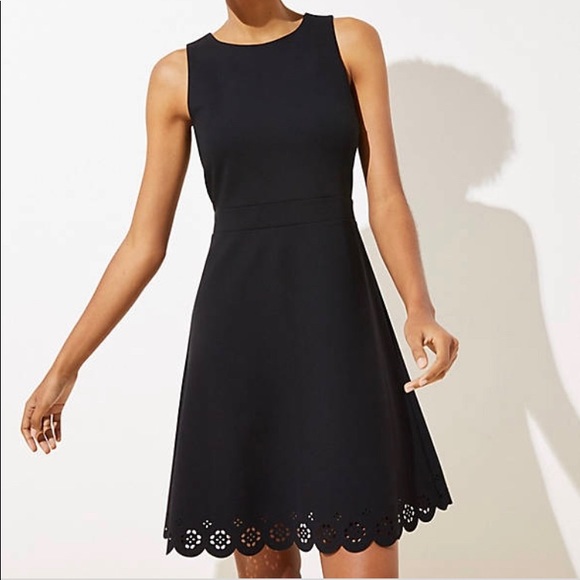 LOFT Dresses & Skirts - LOFT Dress 6P Black Smooth and Stretchy Ponte